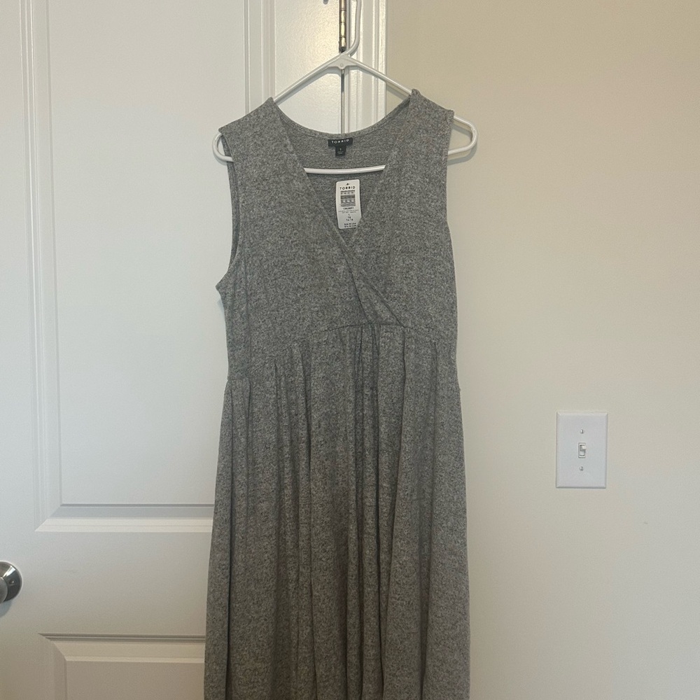 Torrid Gray High Low Dress